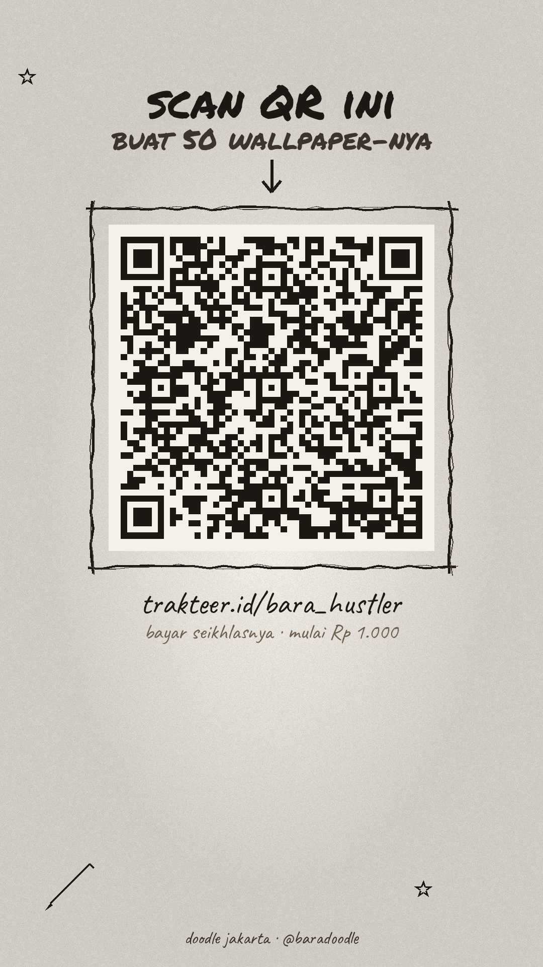 QR wallpaper pack Doodle Jakarta